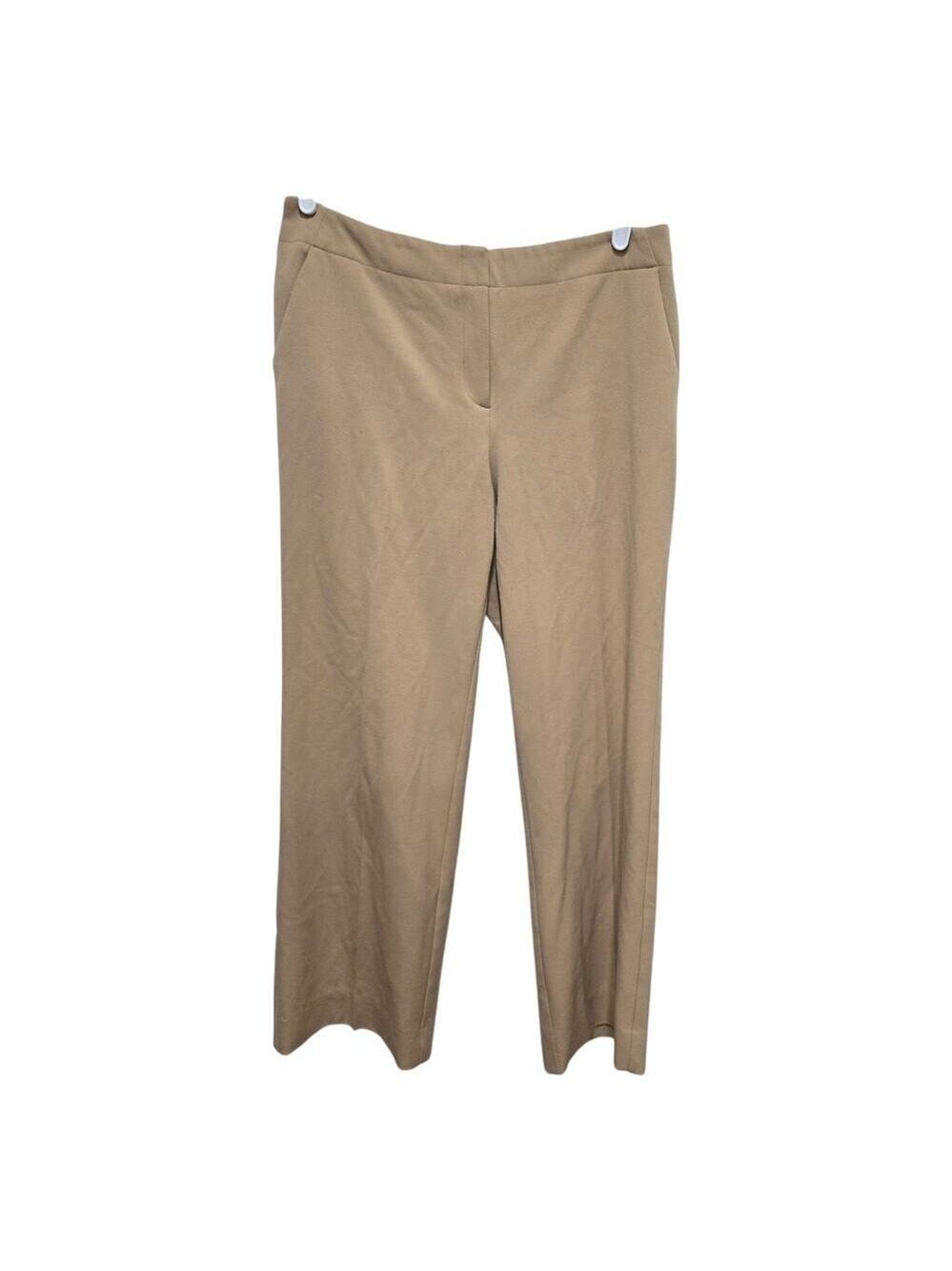 Chico’s So Slimming Tan Cropped Pull On Pants Hemmed 1 M